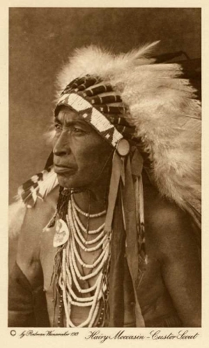 Hairy Moccasin (Crow scout) portrait