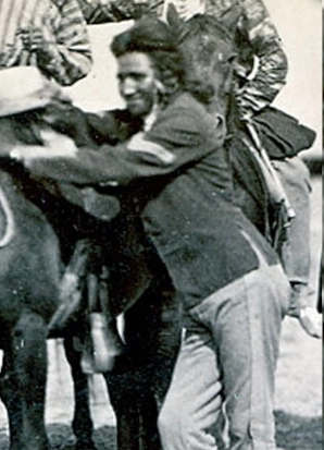 Half Yellow Face (Crow scout) portrait