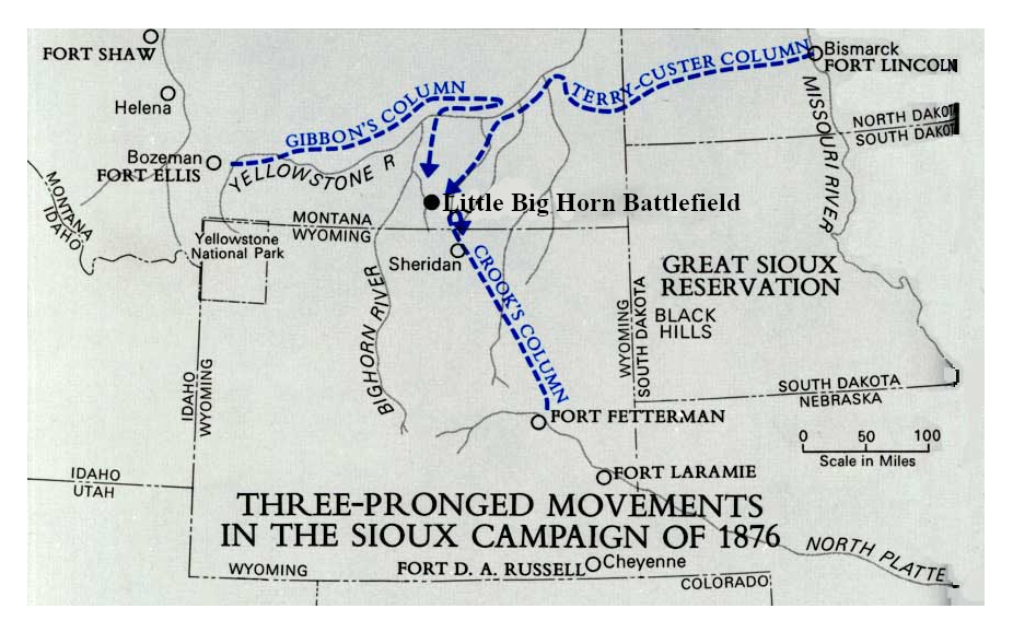 Three-Pronged Movements in the Sioux Campaign of 1876
